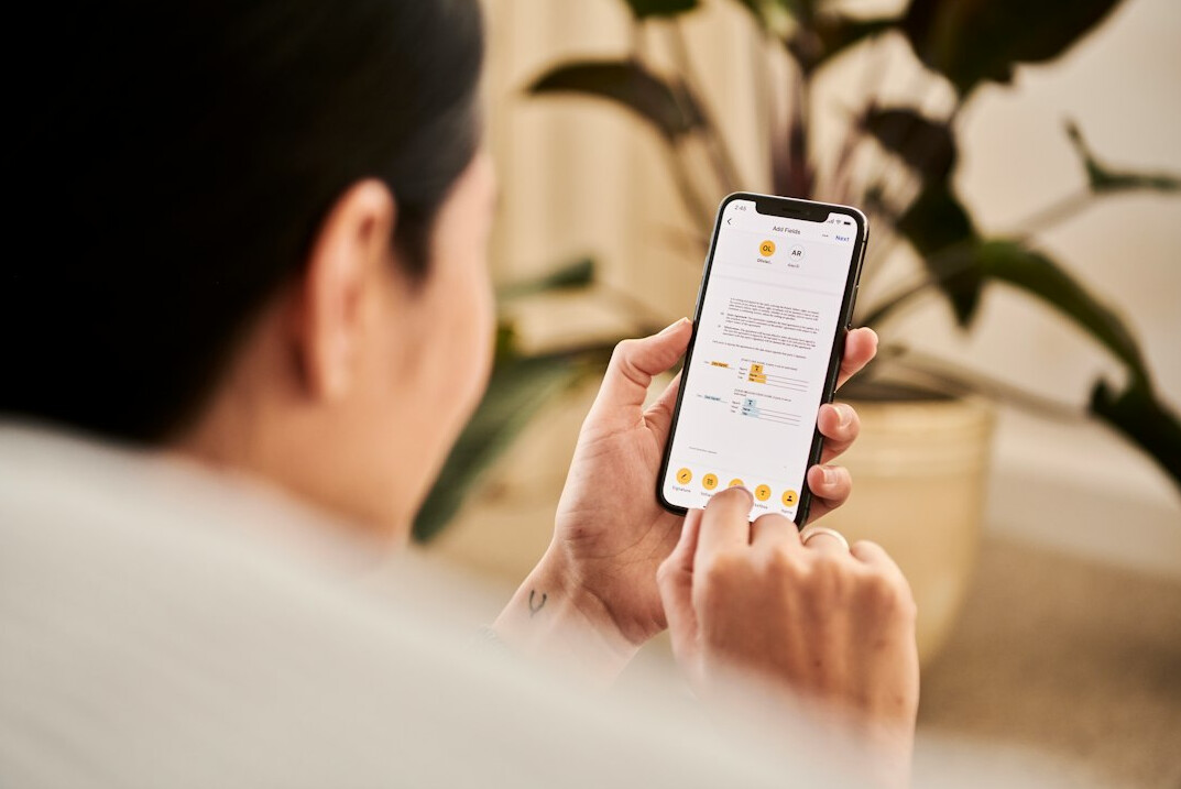 digital insurance app on phone